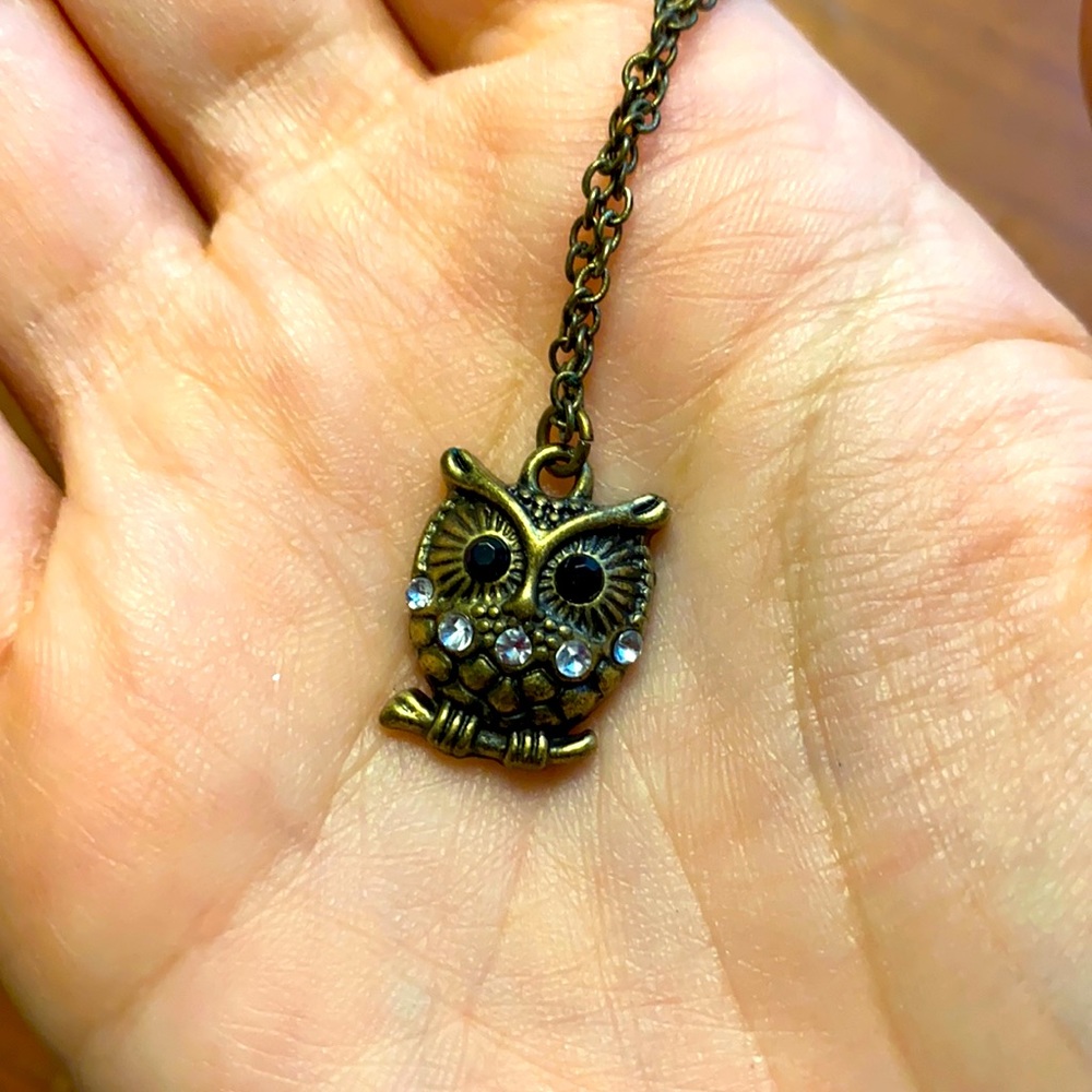 Owl Necklass Brass